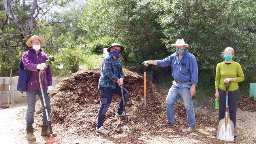 Our Maintenance Crew Muscles Up to Mulch